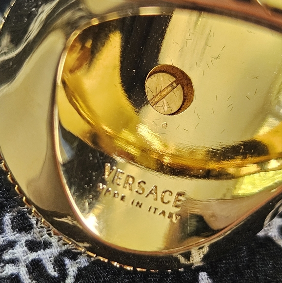 Versace Gold Medusa Unisex Ring - Picture 2 of 11